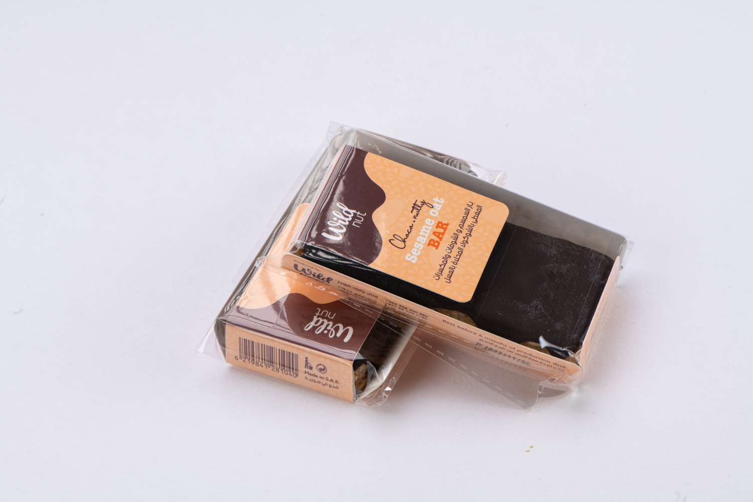 Choco nutty sesame oat bar