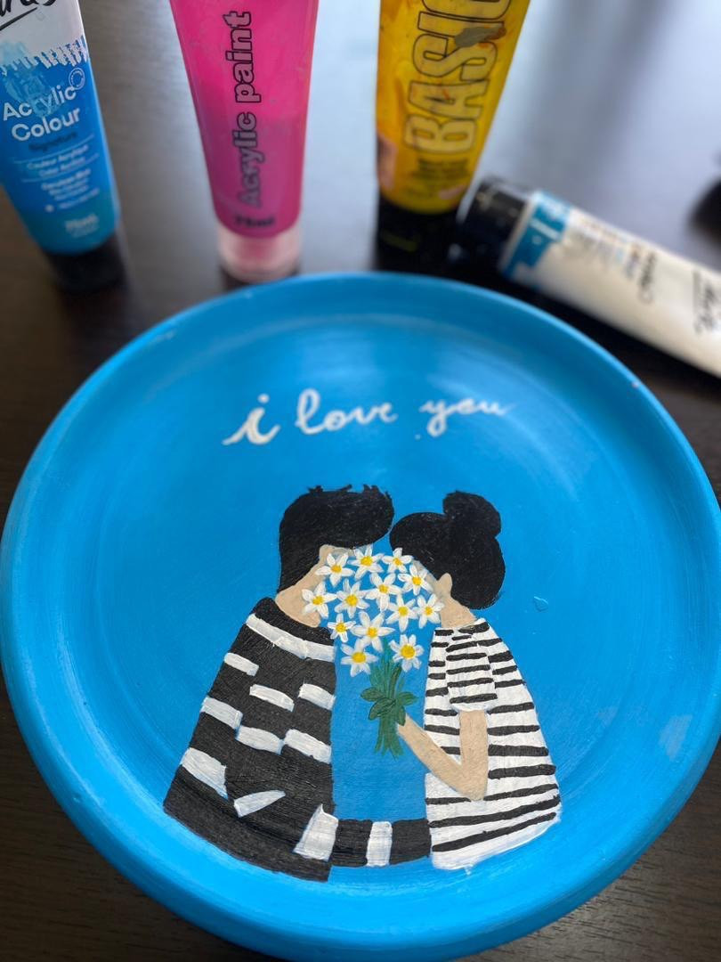 Large Pottery Dish for decoration