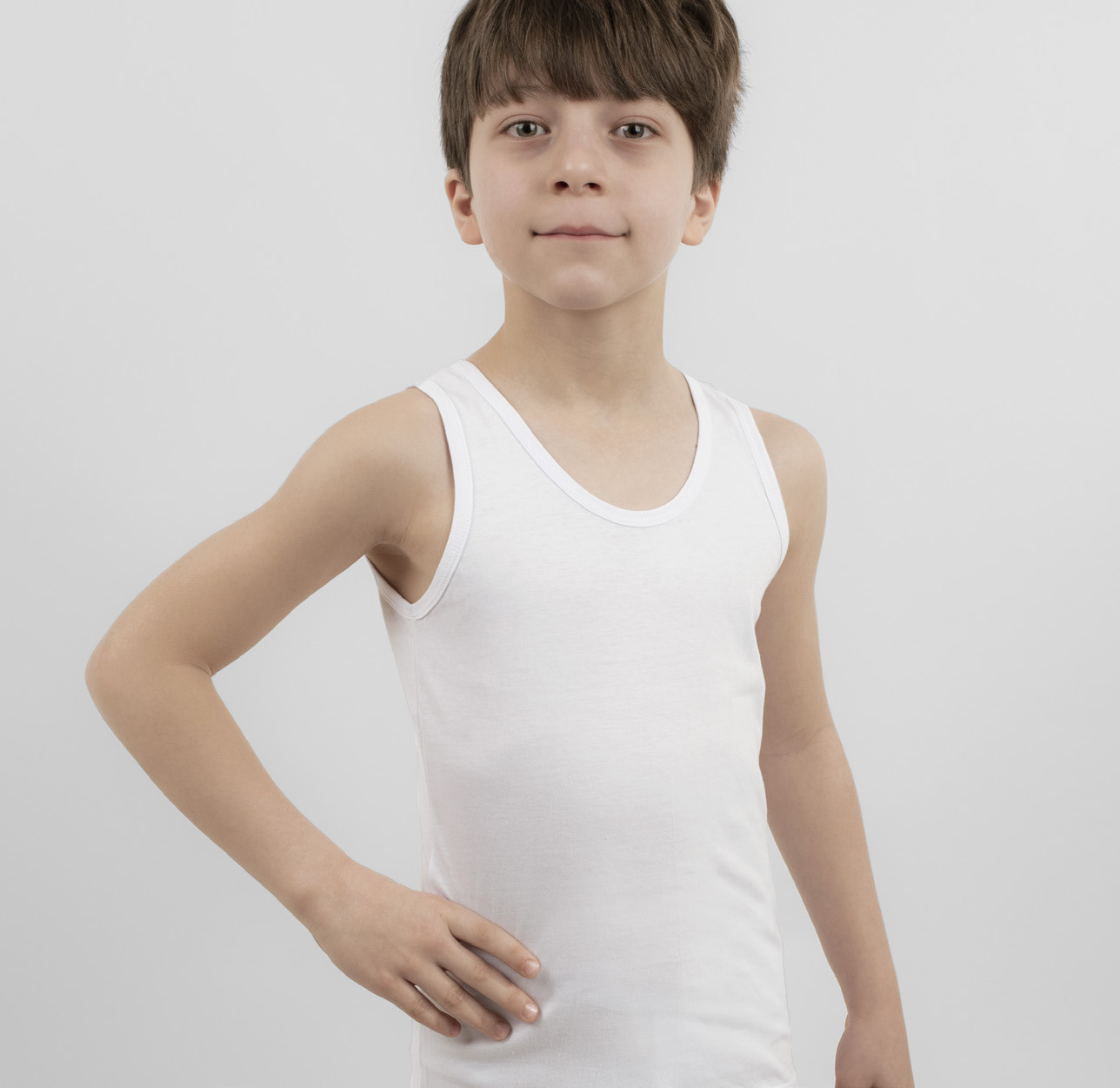 kid's Underwear Tank Top Single Jersey - Hover