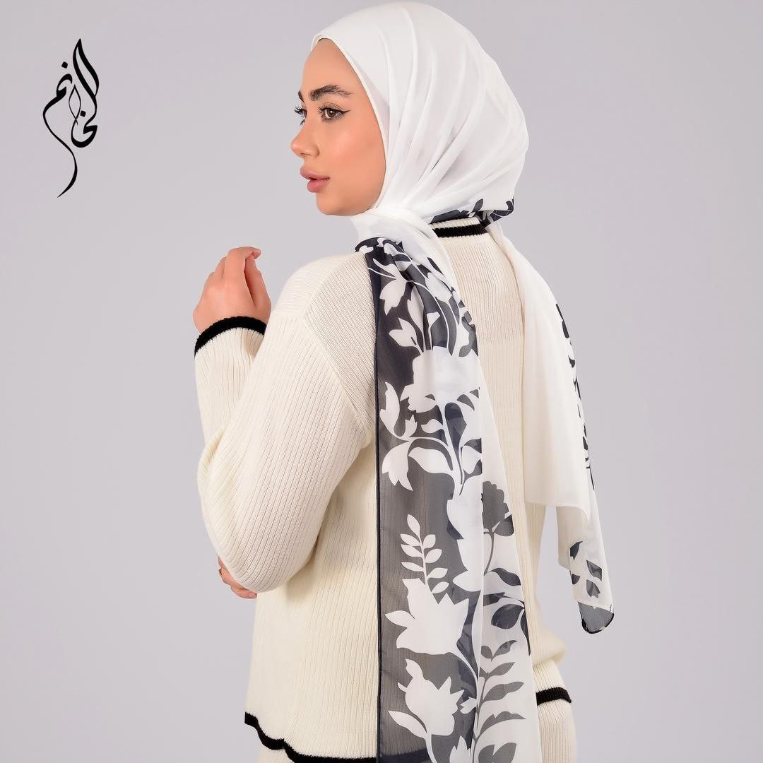 floral pattern hijab
