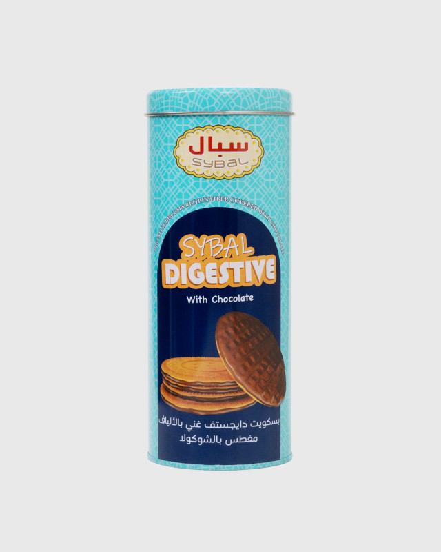 Digestive biscuits with chocolate
