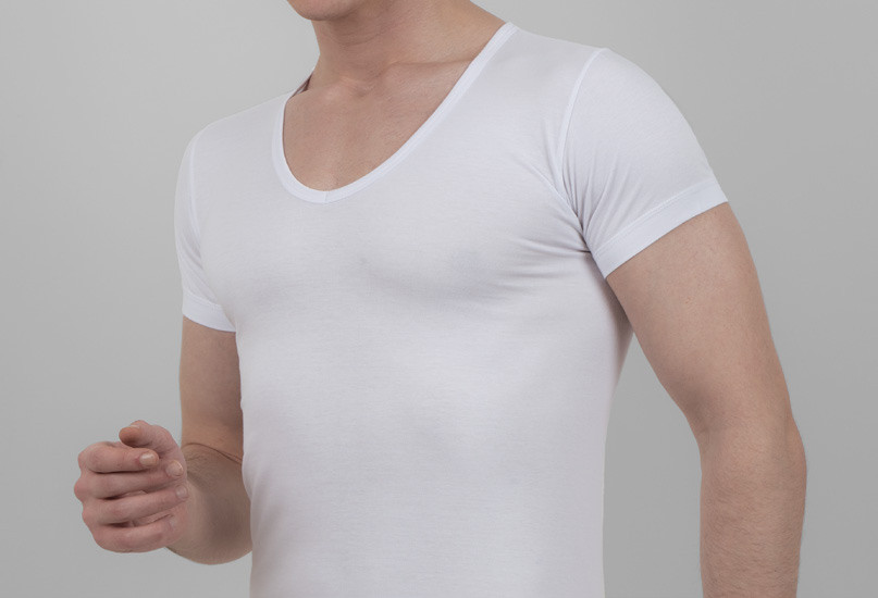 Men's Underwear Half Sleeve V Neck