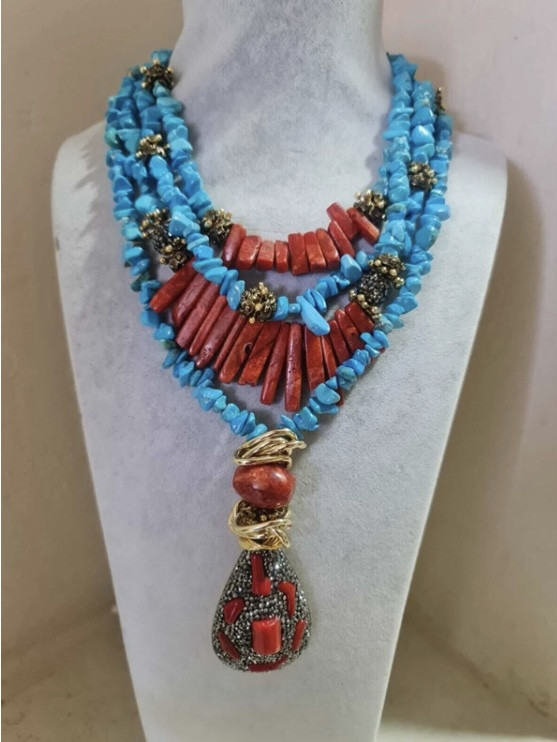 ‏jewellery Coral Turquoise