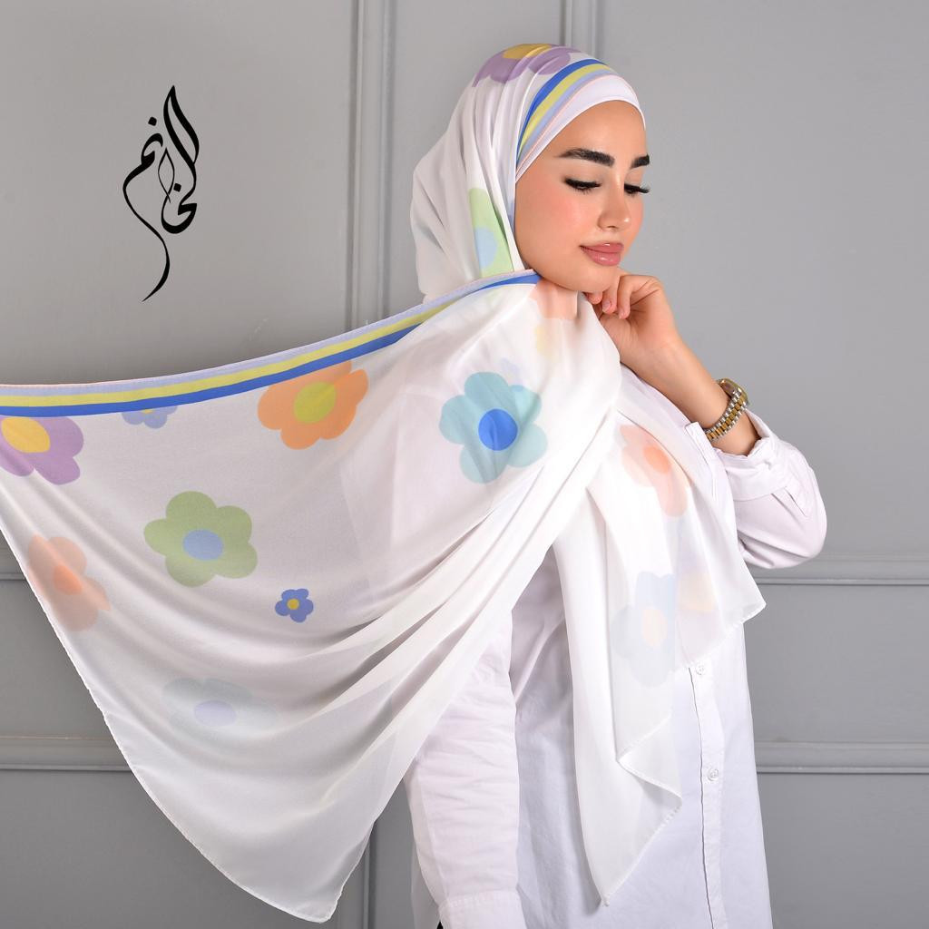 summer Floral hijab design