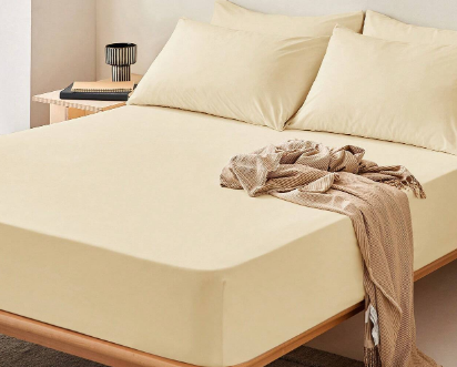 Double fitted sheet set synthetic - Hover