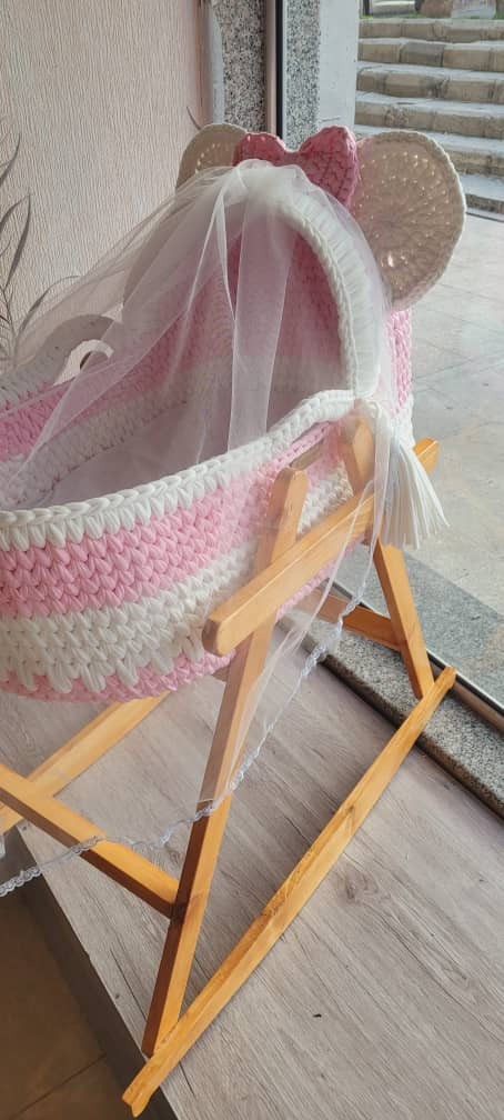 Girly Baby Port with wooden  holder