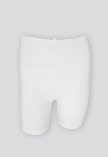 Girls white underwear shorts length before knee - Hover