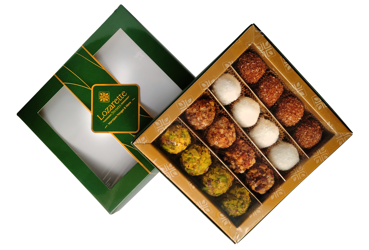 Lozina cover in pistachio and coconut