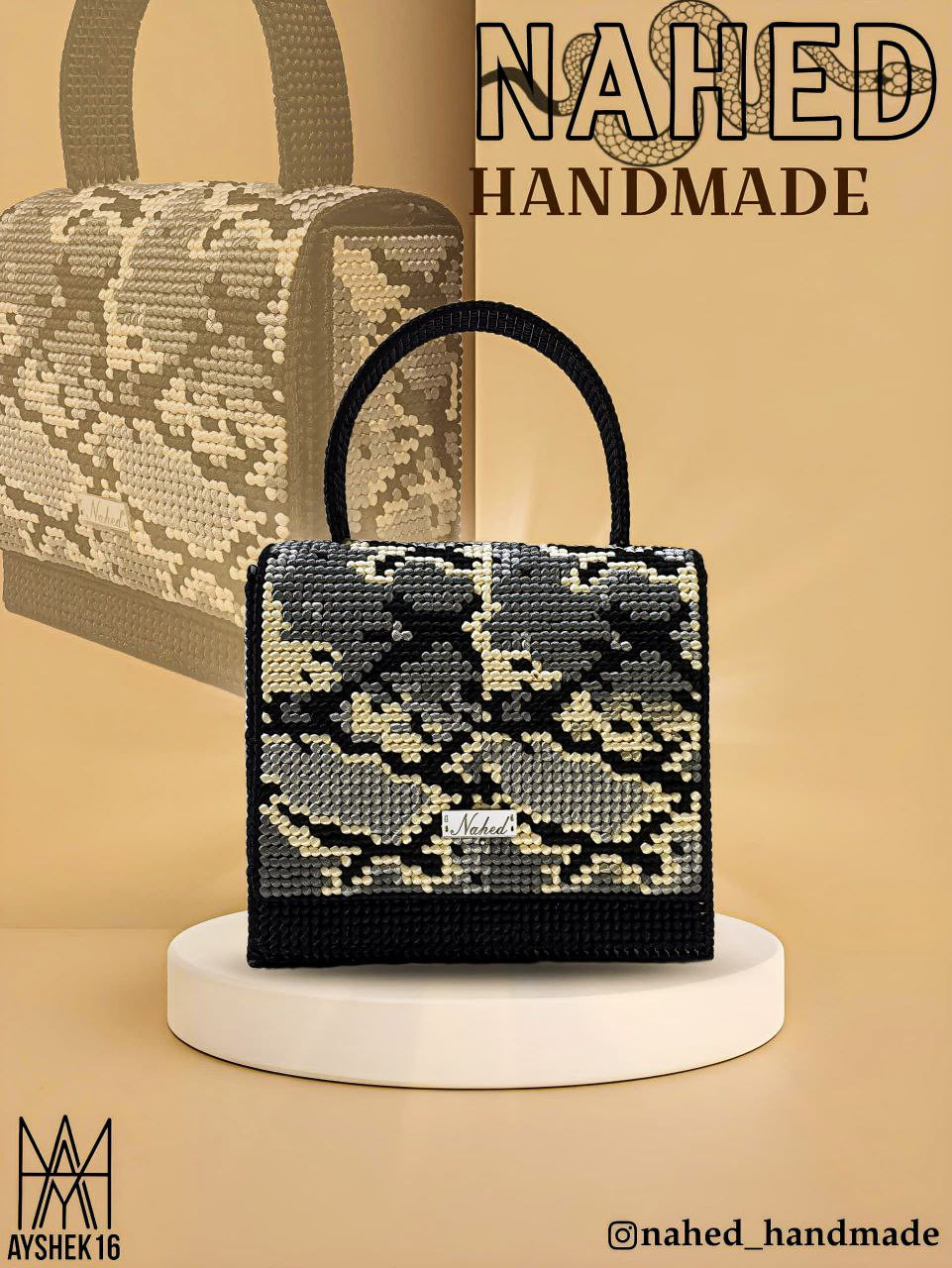 snake handmade bag