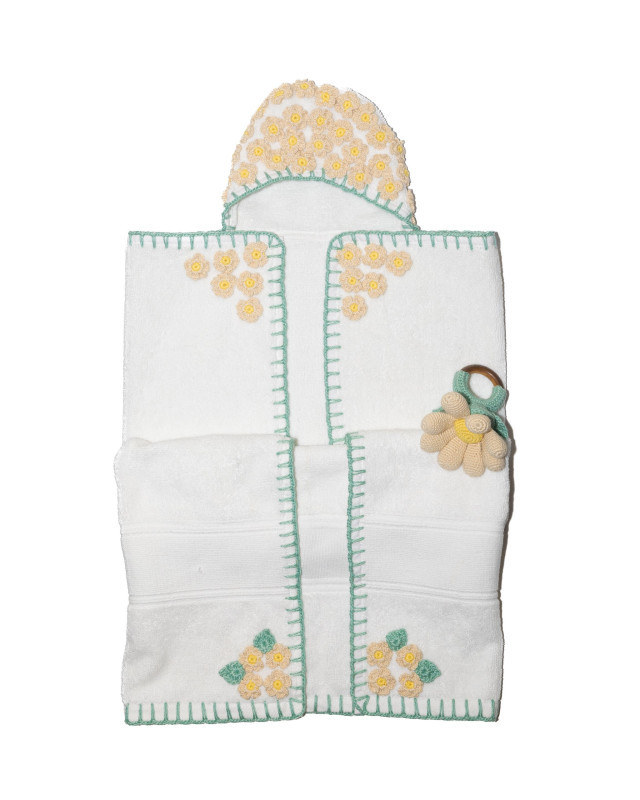 Baby’s Bathrobe with toy - Hover