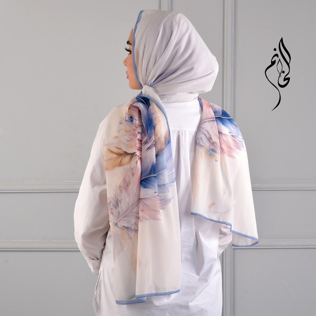 Printed colorful hijab