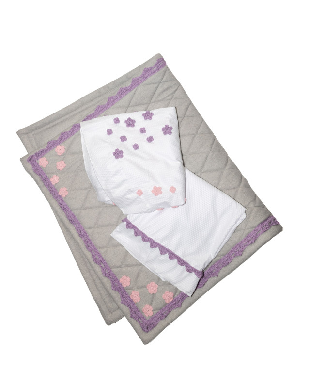 Gray Prayer Mat with a prayer set