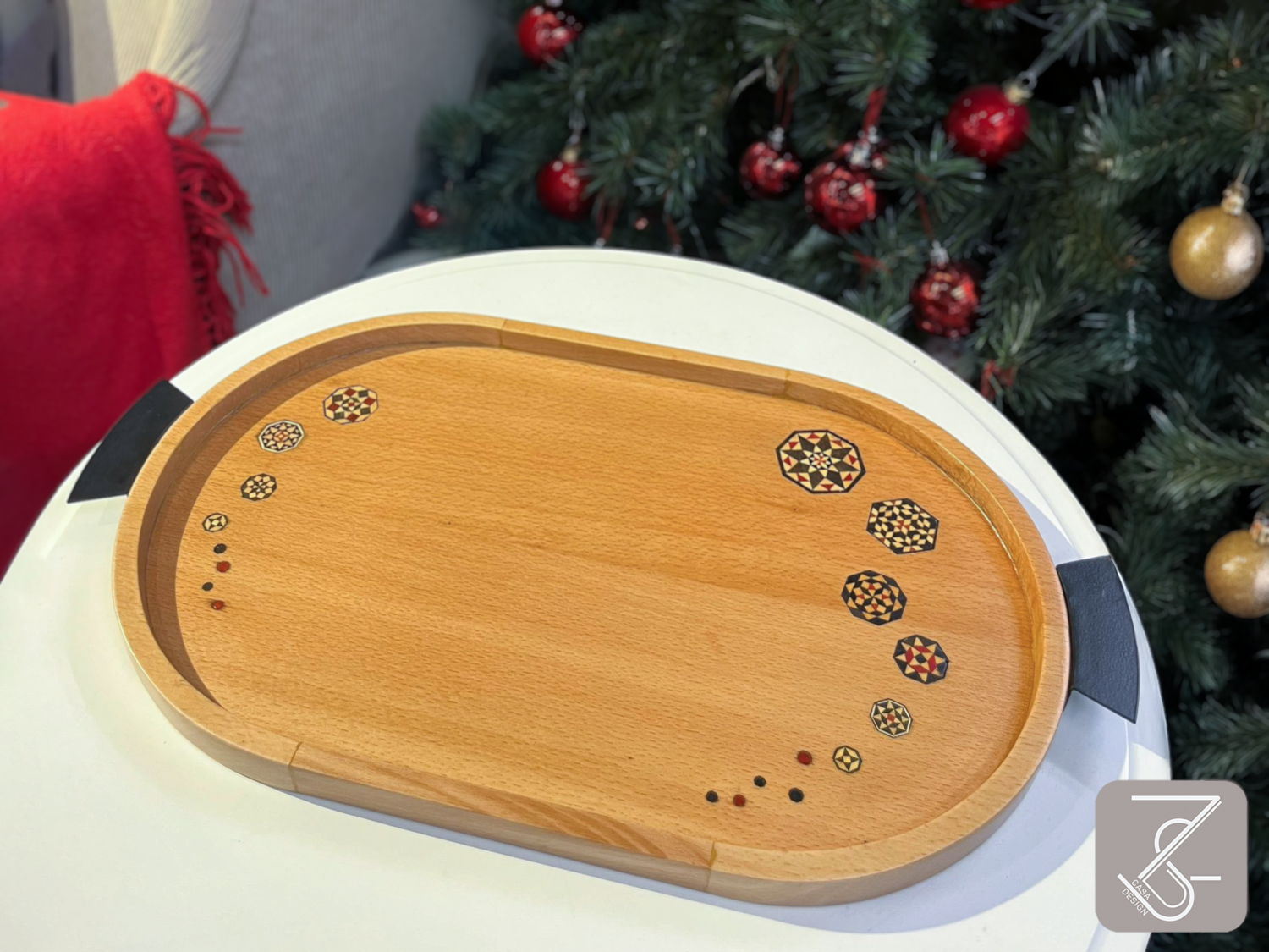 Wood Tray Mosaic - Hover