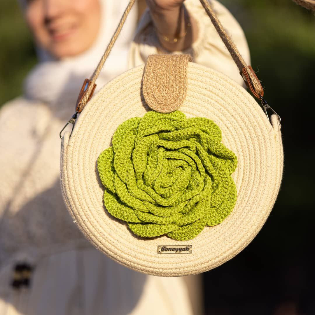 flower handbag - Hover