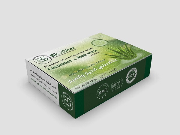 Glycerin Soap with Cucumber & Aloe Vera Extracts 100g